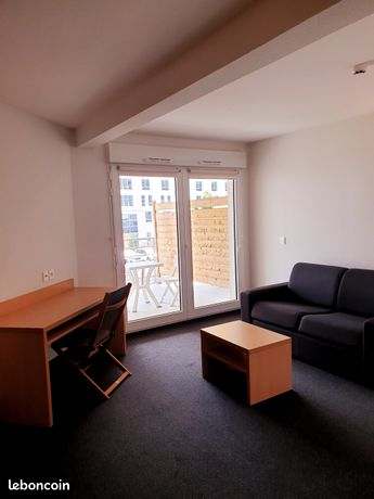 T2 appartement meublé 40 m² La Ville aux Dames avec balcon