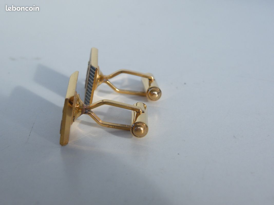 Boutons de Manchettes monogrammés "H" en MURAT (image 3)