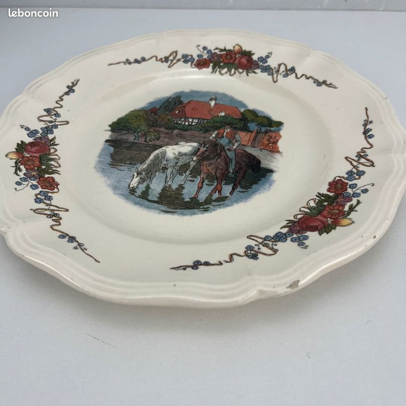 Service Sarreguemines Obernai – Faïence Alsace – Lot complet 14 pièces – Superbe état (image 11)