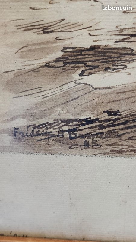 Tableau de marine à plume Frédéric Bernelle (image 2)