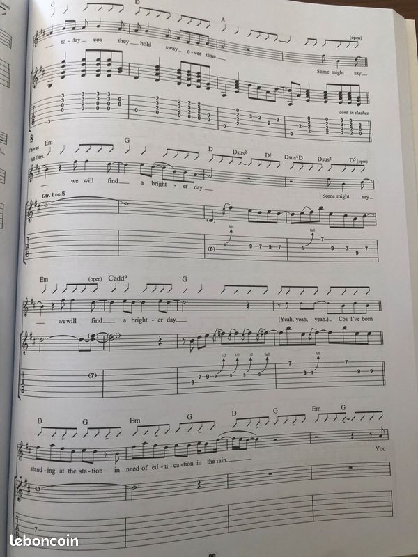 Guitare Song book Oasis - Time Flies (image 3)