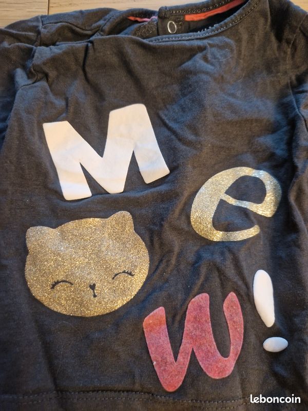 Tee-shirt taille 3 mois (image 2)