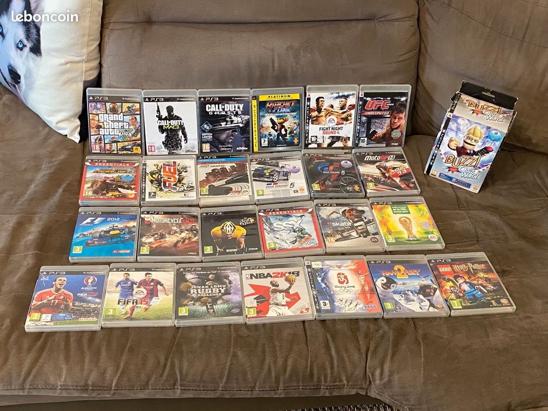 🎮 Pack PS3 Super Slim + 26 jeux + 3 manettes + Buzz Quiz (image 4)