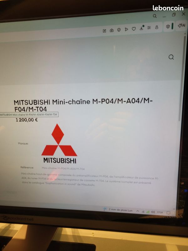 Mini-chaîne Mitsubitshi (image 2)