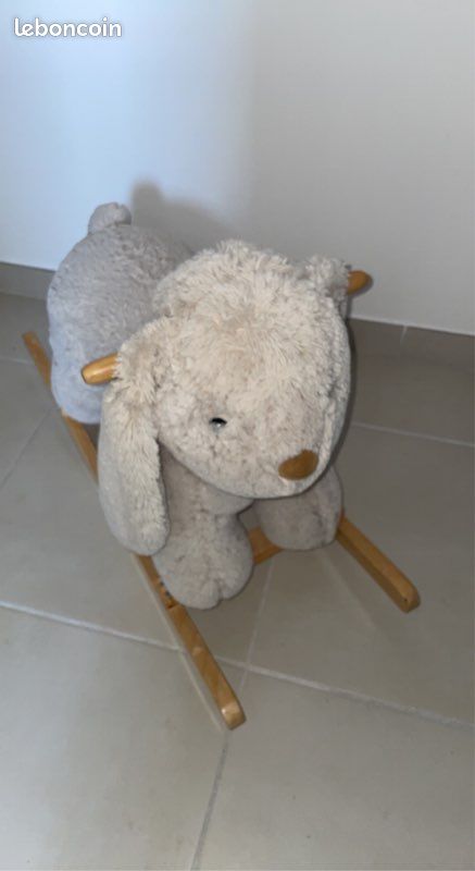 MAISONS DU MONDE Lapin à bascule enfant H 47 cm MATHURIN (image 4)