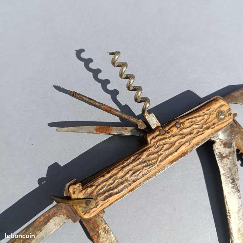 Couteau pliant Scagel Bois de cerf - Couteau GAILLARD