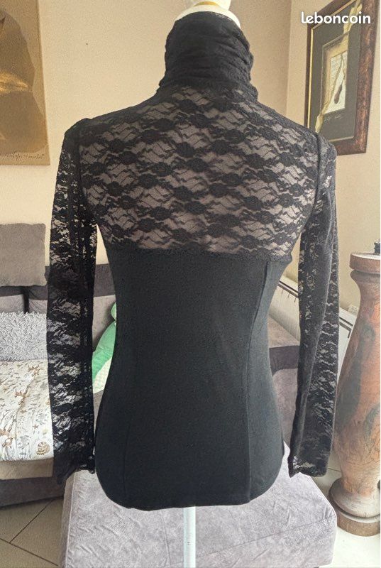 Haut en dentelle D - Zire mode taille unique 36/38 (image 4)