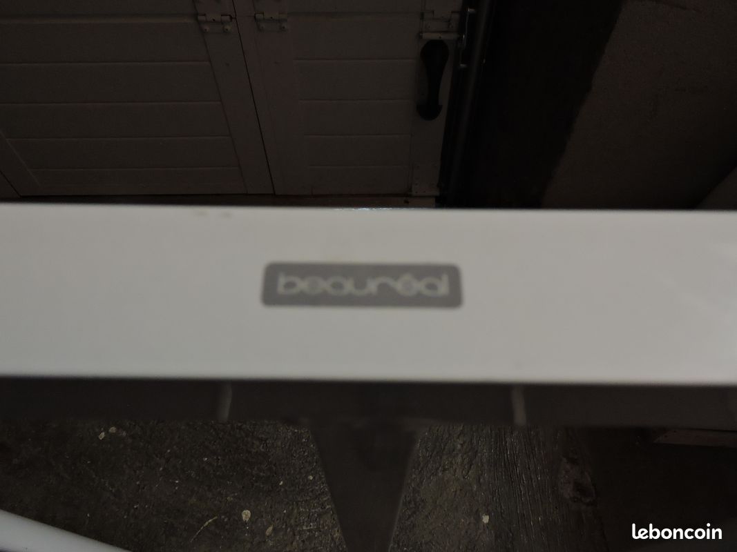 Table basse blanc en verre BEAUREAL (image 5)
