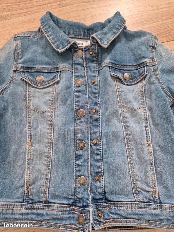 Vestes en jeans pour fille - gris