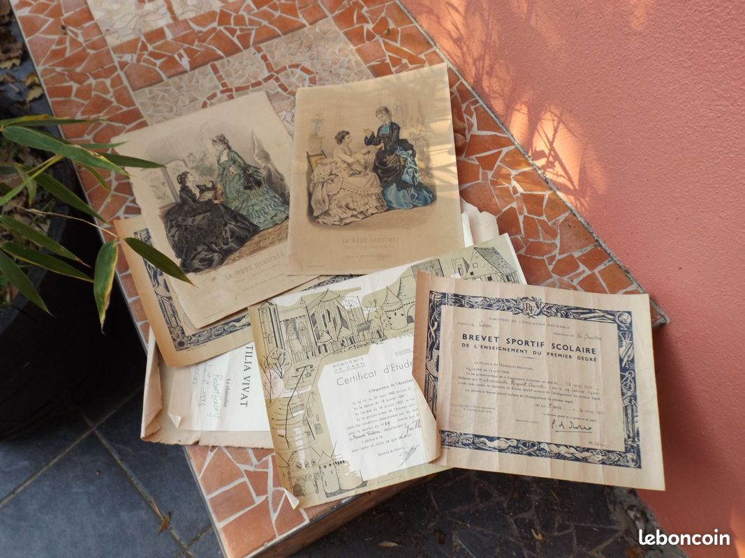 Lot Vieux Papiers Facture Journaux Brochures Collectionneur 15 (image 10)