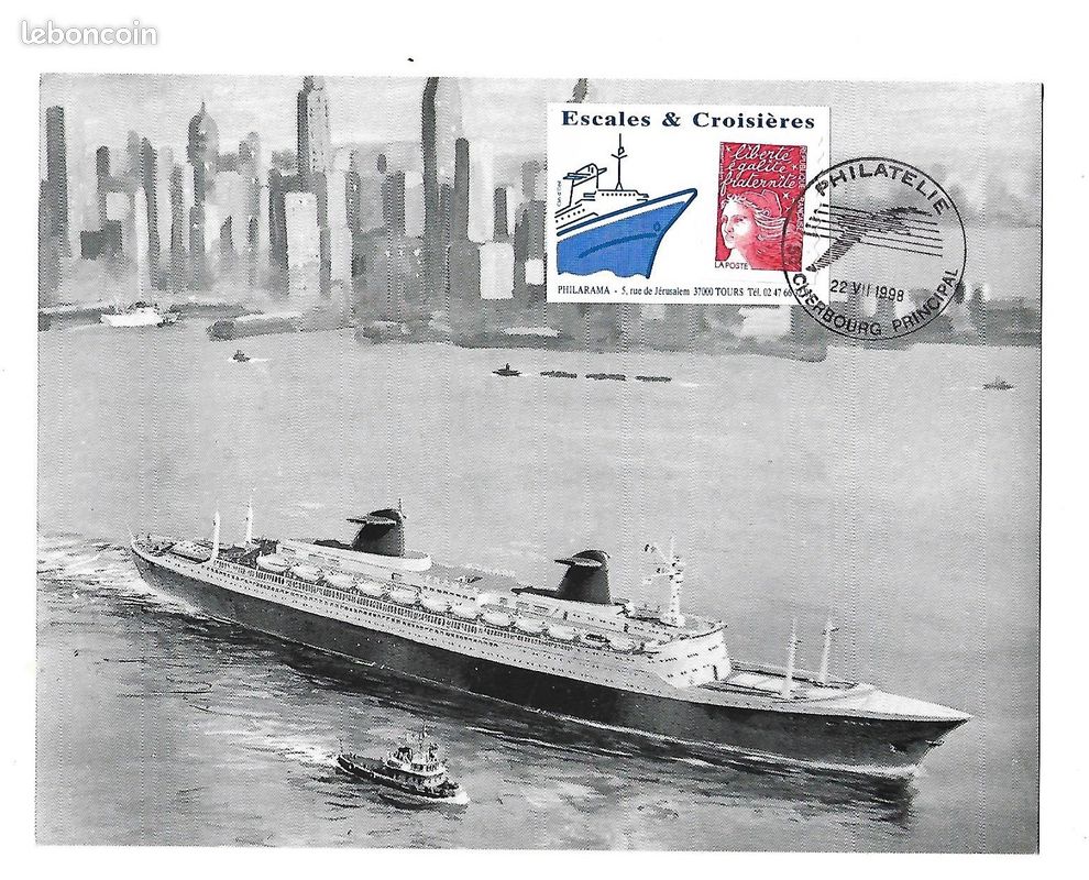 Ancien ECUSSON paquebot compagnie générale transatlantique FRANCE - Collection
