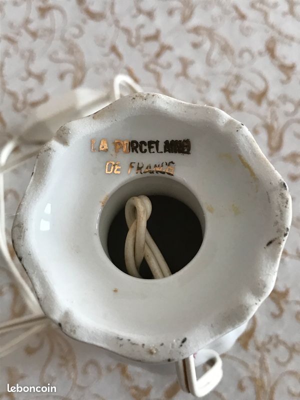 Pied lampe porcelaine (image 5)