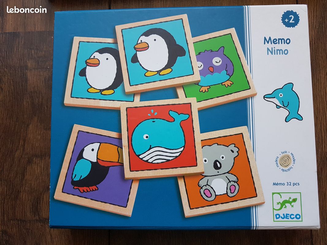 Jeu mémory en bois (image 1)