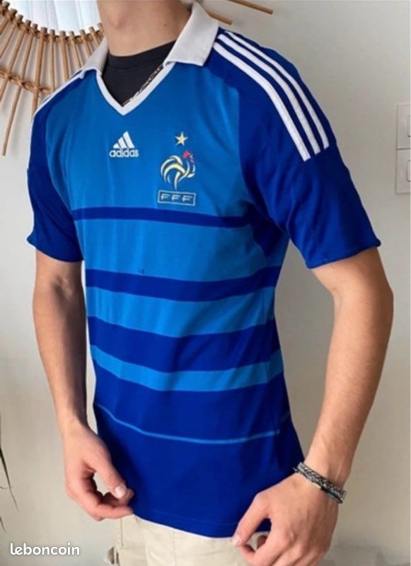 Maillot foot retro et vintage - Equipe de France domicile 2000 – Le