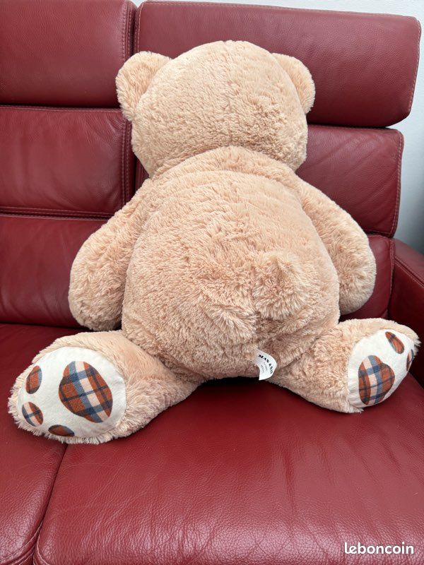 Peluche ours XXL une marron et l’autre beige (image 7)