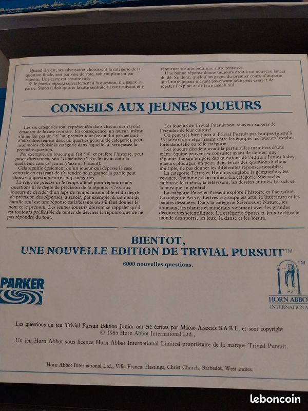 Jeu Trivial Poursuit Parker (image 8)