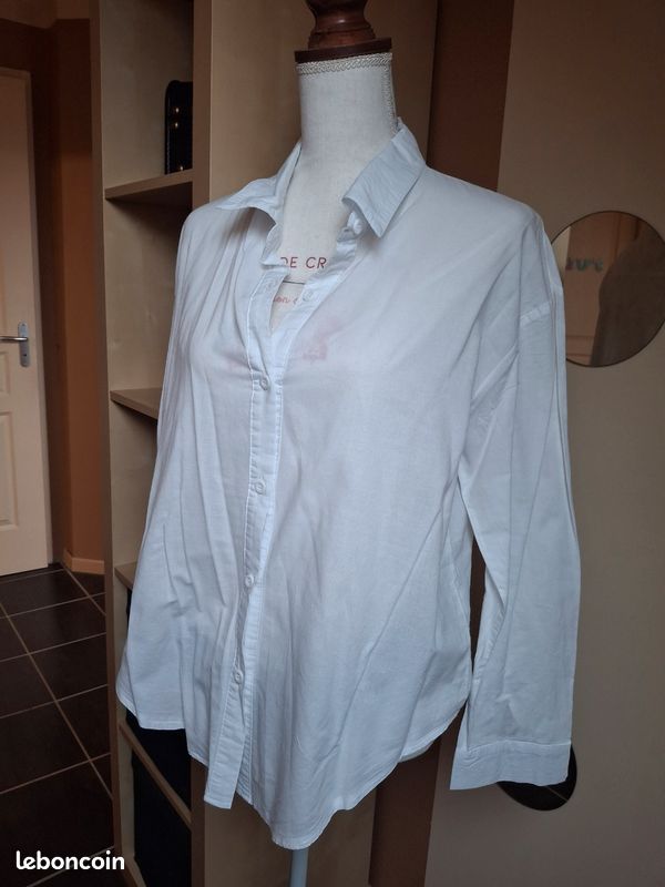 Chemise blanche simple shein L 40/42 (image 2)