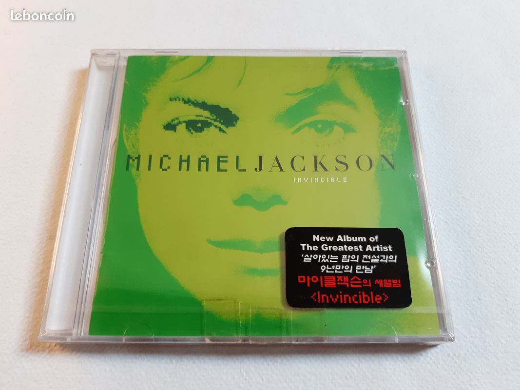 Michael Jackson Invincible CD version coréenne rouge/verte 1ère édition scellée * rare (image 4)