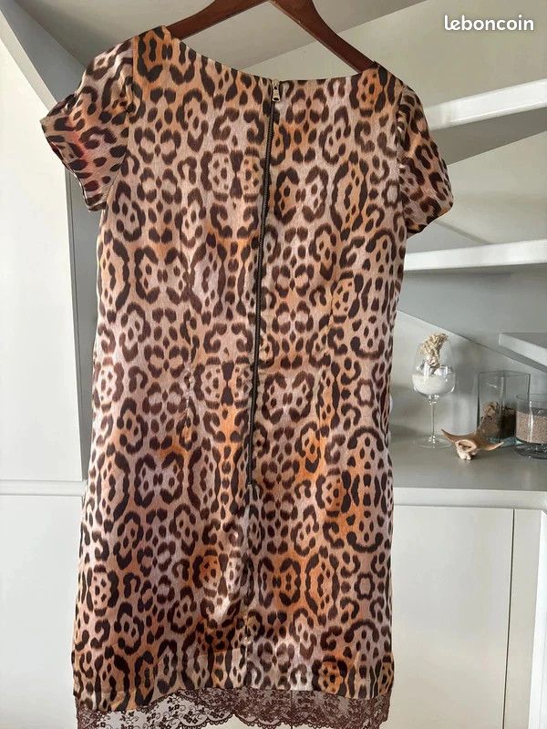 Top à Manches Courtes Sinequanone Imprimé Panthère - Taille 3 (FR) - Viscose/élasthanne - Très Bon état
