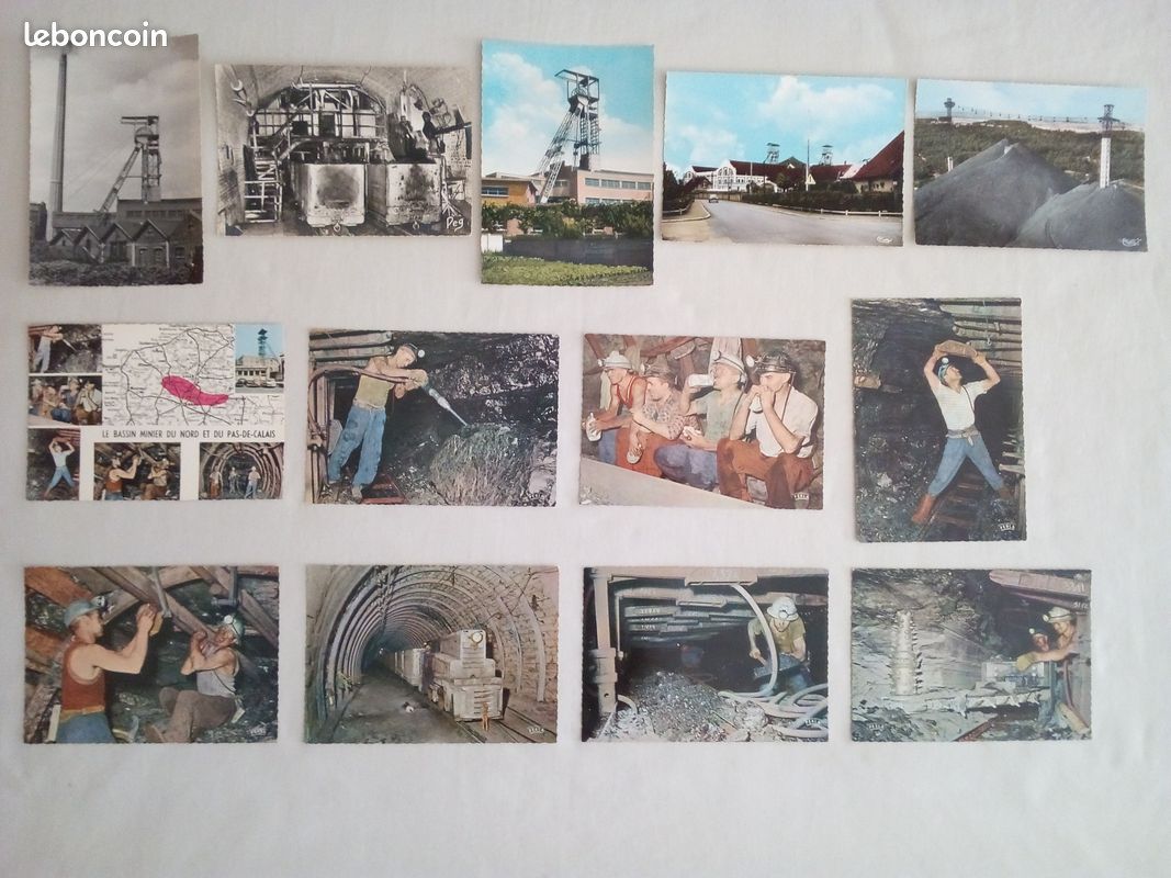 13 Cartes Postales Anciennes -- Mines HBNPC (image 2)