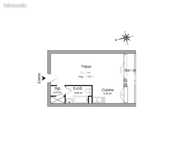Appartement a louer vienne - 1 pièce(s) - 32 m2 - Surfyn