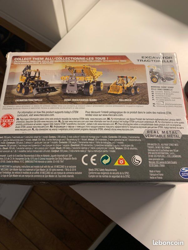 Meccano tractopelle excavator référence 18208 (image 2)