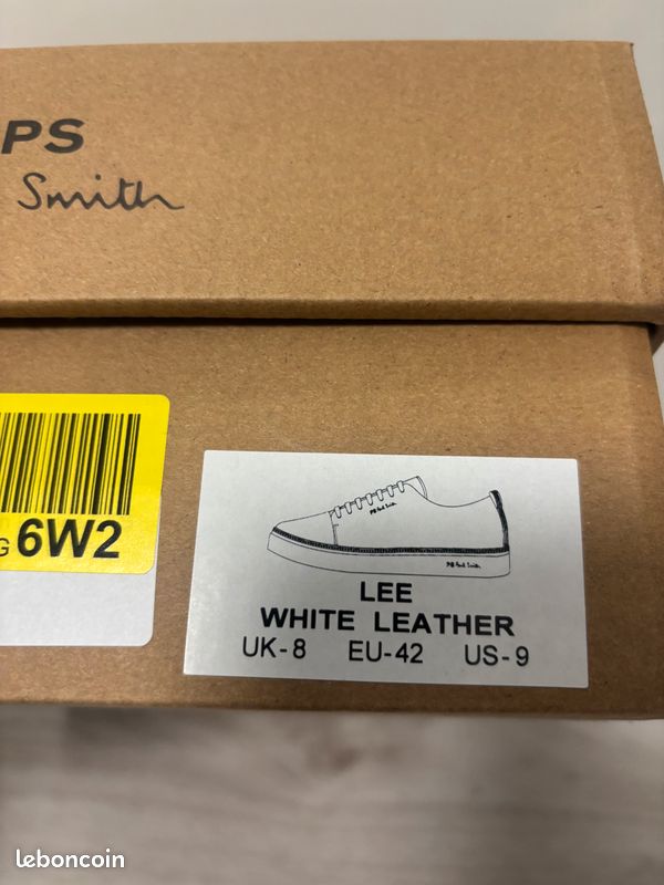 Chaussures Paul Smith Rigby En Cuir Veau - Taille UK9/US10/EU43, Style Moine, Semelle Cuir, Neuf Avec Boîte