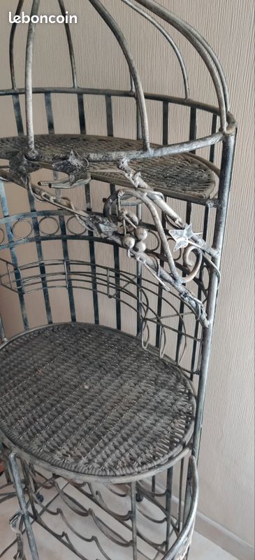 Étagère bar fer forgé (image 3)