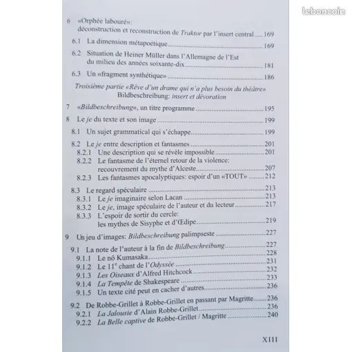 Du texte-hydre au texte-sphinx - Les inserts dans le théâtre de Heiner Müller par Thomas Zenetti Collection "Contacts" Theatrica-26 - Editions Peter Lang 2007 (image 6)