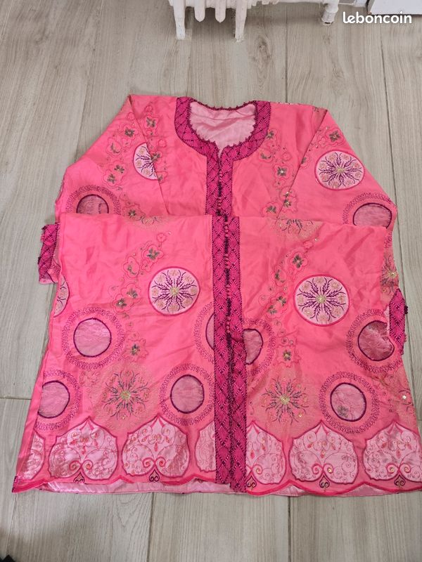Gandoura rose grande taille selma93 (image 2)
