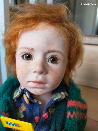 Poupée artiste CHRIS NOEL - Poupée ancienne CÉLINE en porcelaine - 1989