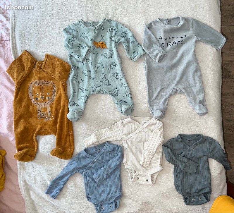 Vêtements Bébé Body Garcon Mois Vêtements Bébé Garçon 0-1 Mois