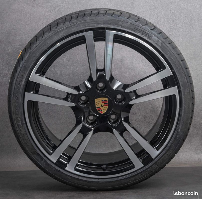 4 Jantes Alliage Porsche Cayenne 8x18 Originales – Argent, Modèle 7L5601025A, Occasion, état Correct