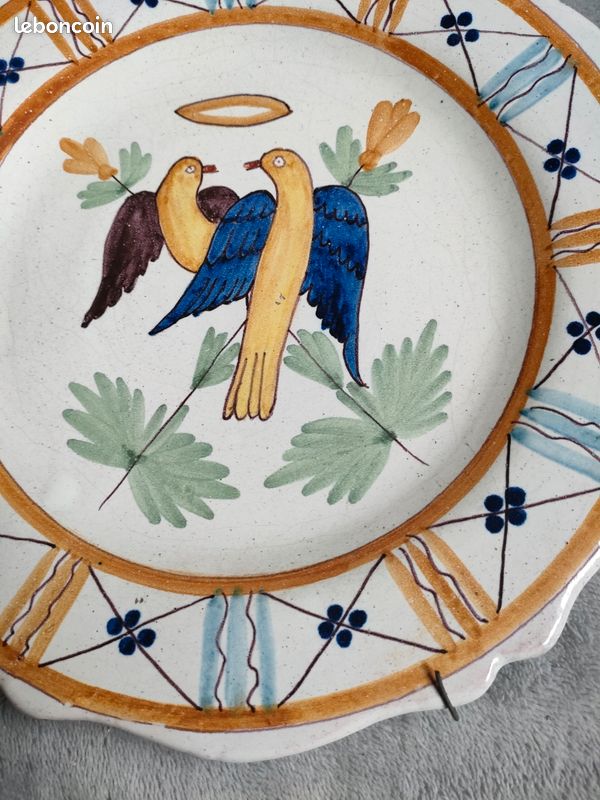 Assiette faience Nevers 18ême siècle (image 4)