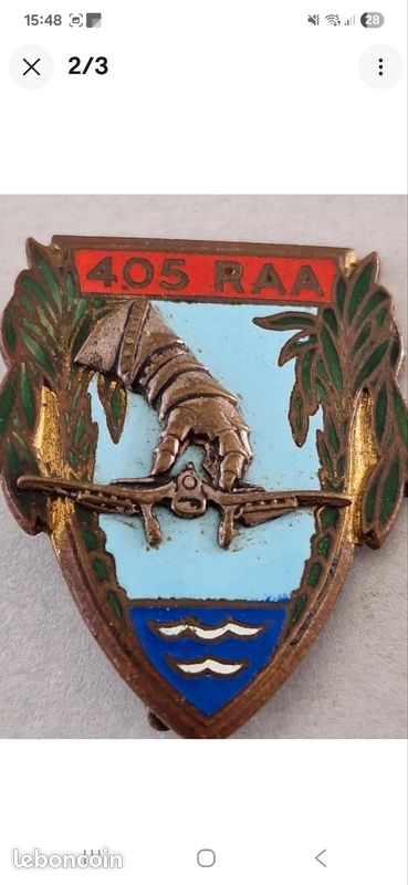 Insigne Militaire 404e RAA Drago Paris - Ancien - Occasion - France