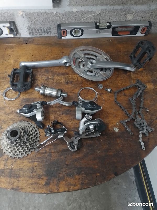 Groupe Complet VTT 2x8 Vitesses - Importation FBC - Chaîne, Dérailleurs, Pédalier