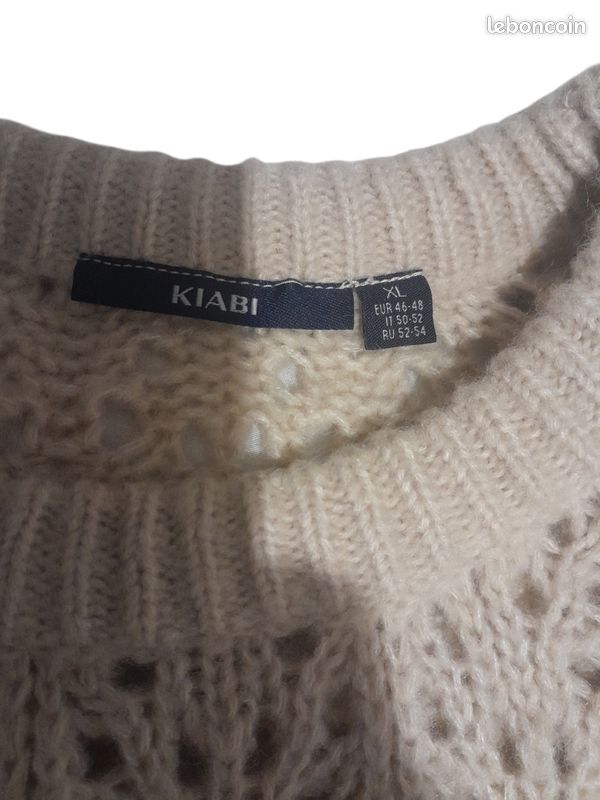 Pull Léger Smash – Femme – Taille XL – Beige – Neuf Avec étiquettes