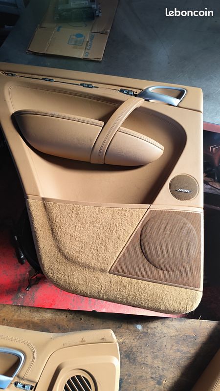 Panneau de portes x3 PORSCHE CAYENNE 955 957 TURBO S Année 2009 Beige BOSE (image 4)