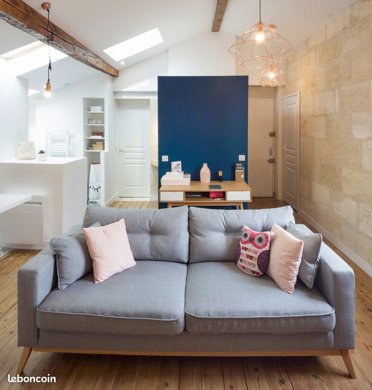 Vends canapé convertible 3 places maison du monde 2017 (image 4)