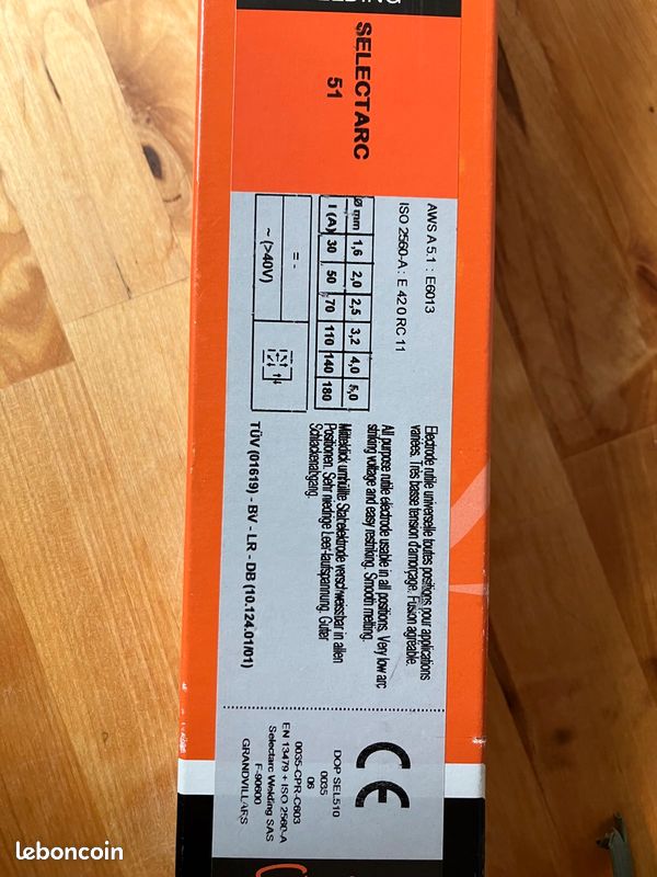 Neuf. Baguettes de soudures en 3.2 mm. Selectarc (image 1)