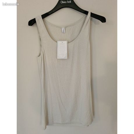 Haut En Modal Et Cachemire LISANZA - Taille 4/L - Beige - Neuf Avec étiquettes