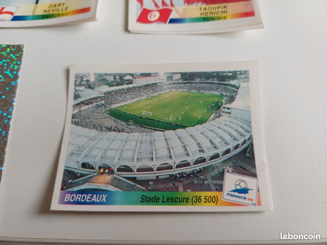 Liste des 561 images Panini France 98