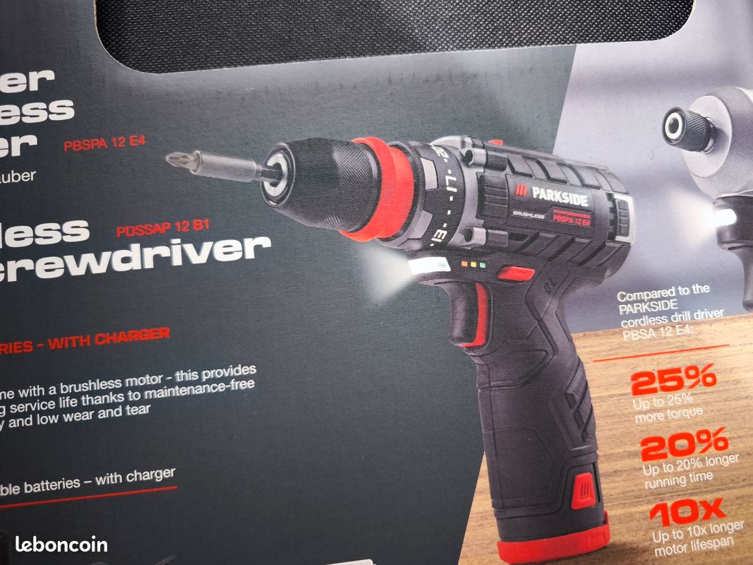 Test, avis et prix : Perceuse-visseuse sans fil PARKSIDE 12 V PBSA 12