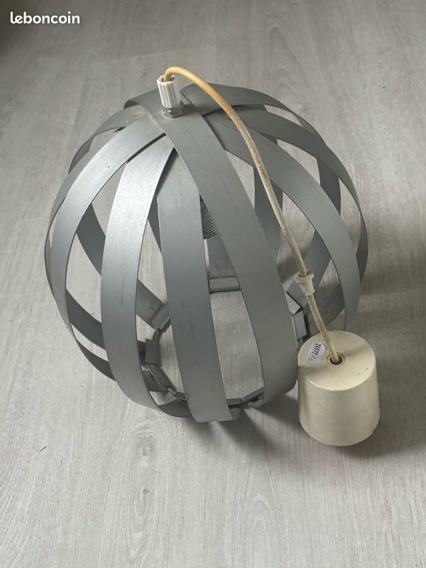 Lustre Suspension Vintage en Aluminium 70s (image 1)
