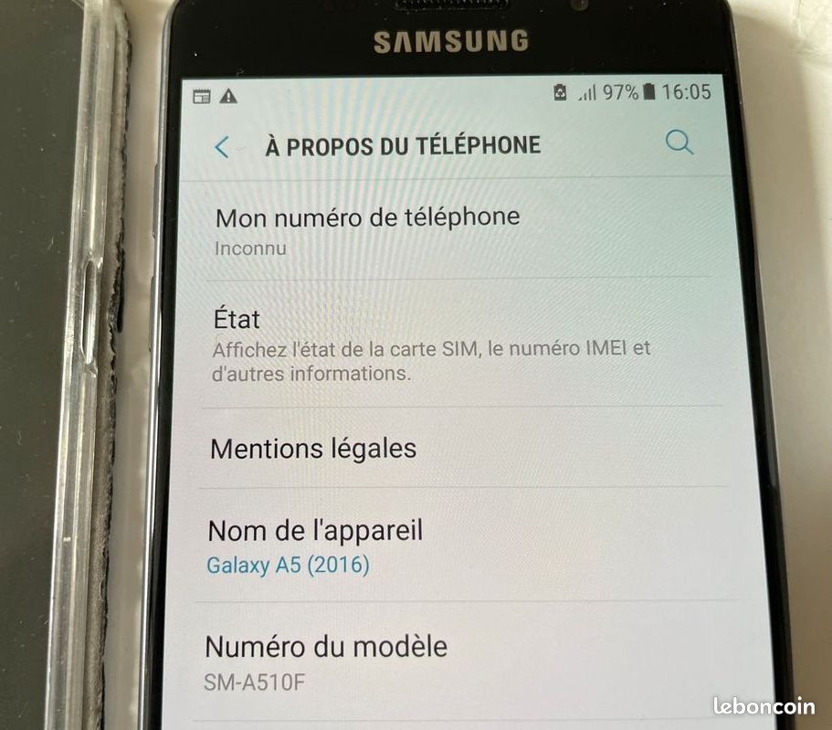 Samsung Galaxy A5 (2016) avec Accessoires (image 3)