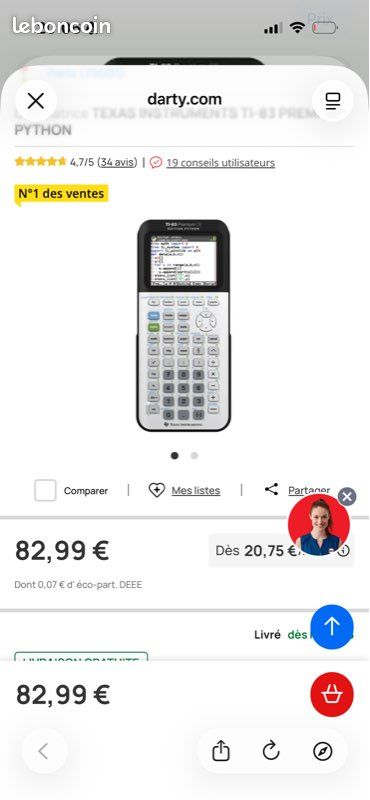 TI-83 premium CE (image 1)
