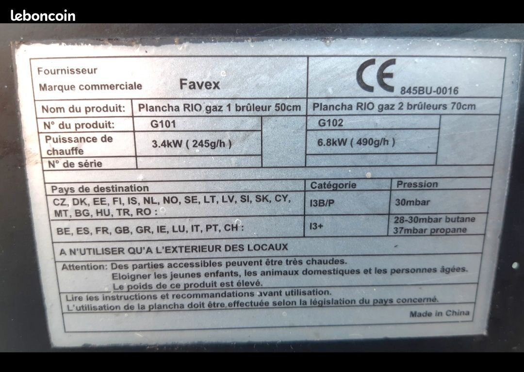 Plancha gaz (image 4)
