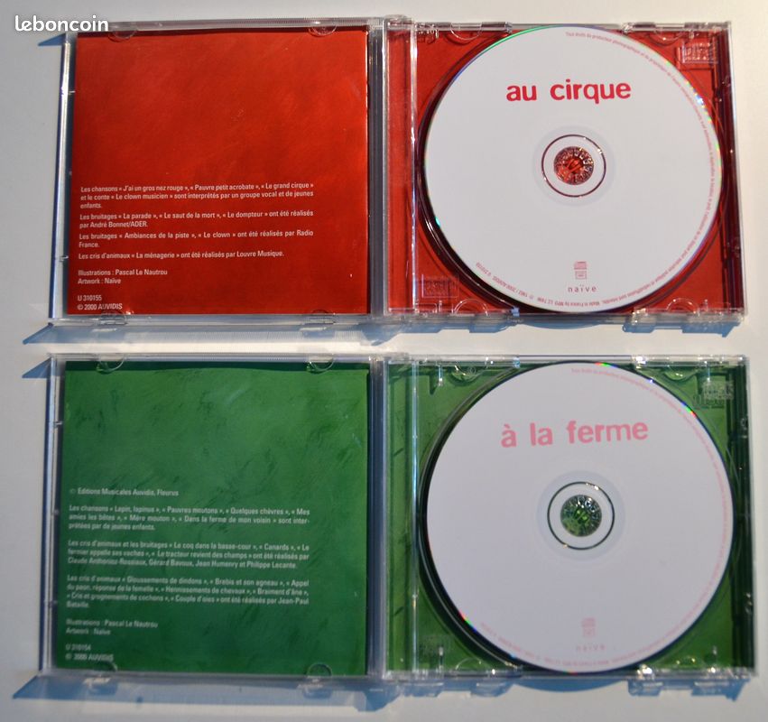 Lot 2 Cd musique pour enfant naïve carodell (image 3)