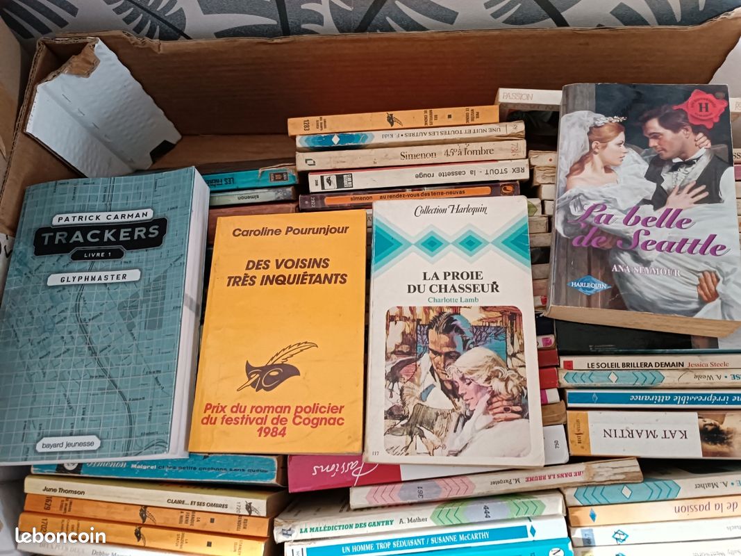 60 livres différentes roman arlequin, policier et autres (image 2)