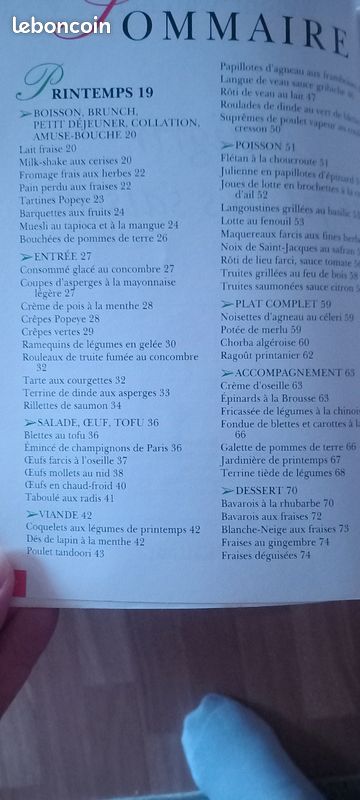 Livre de recettes "Maigrir au fil des saisons" Weight Watchers (image 3)